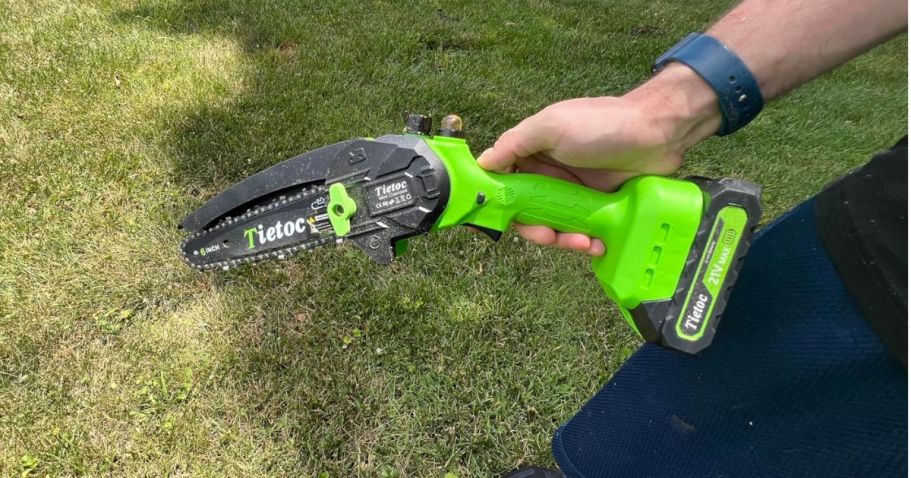 Mini Cordless Chainsaw Only $15.99 on Amazon (Reg. $50)