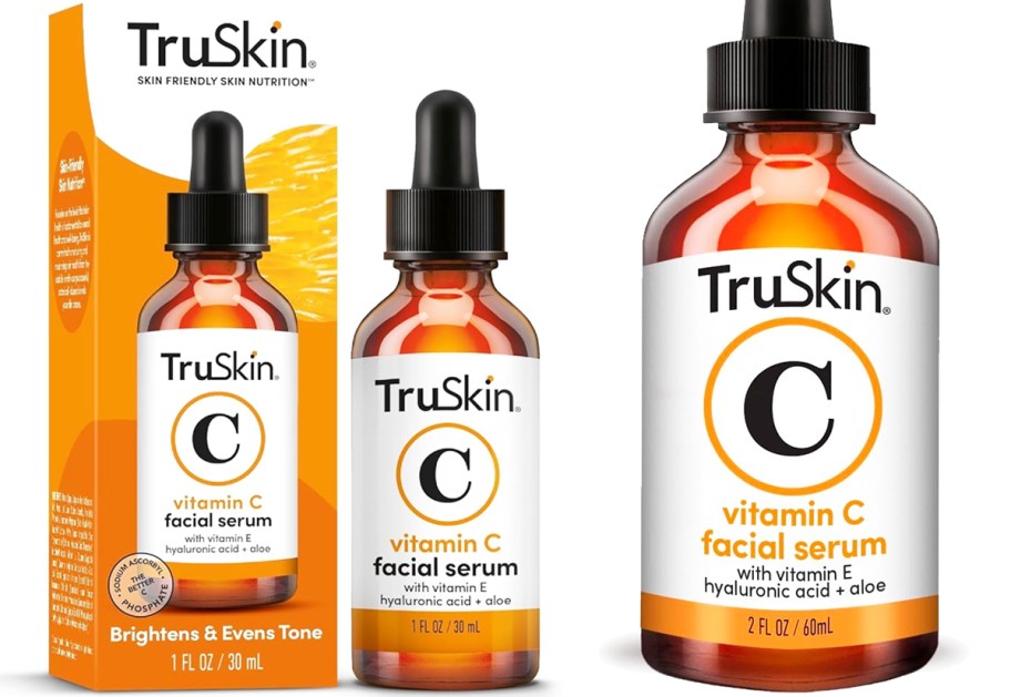 two bottles of TruSkin Vitamin C serums