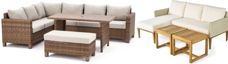 two patio sectional sets