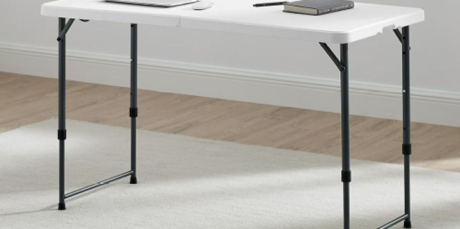 Adjustable 4-Foot Folding Table Just $38.94 Shipped on Walmart.com