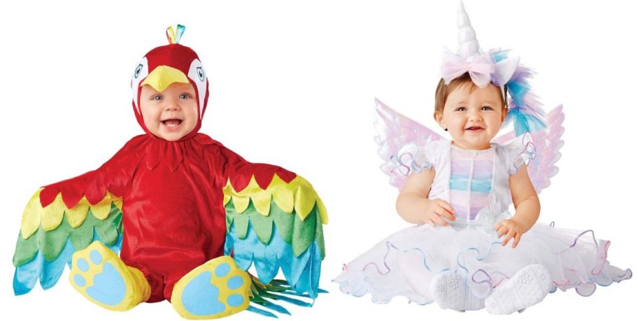 Way To Celebrate Baby Parrot and Enchanted Unicorn Halloween Costume
