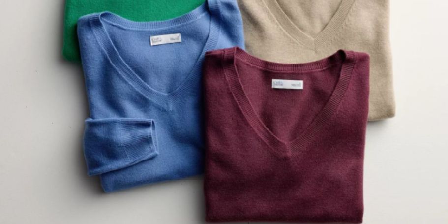It’s Almost Sweater Weather! Save Up to 60% Off Women’s Styles on Kohls.com