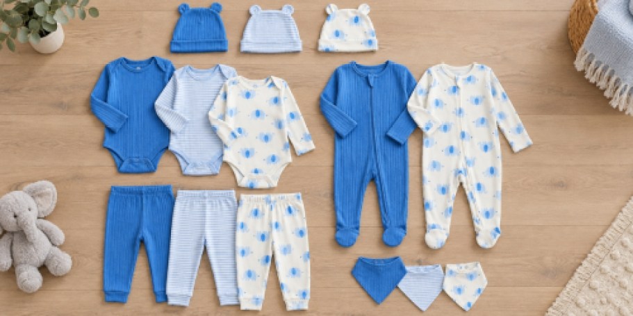 Wonder Nation 14-Piece Organic Cotton Baby Gift Set Just $16 on Walmart.com