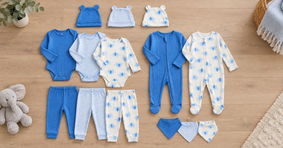 Wonder Nation 14-Piece Organic Cotton Baby Gift Set Just $16 on Walmart.com