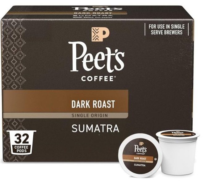 lavanzza and peets cofffee stock images