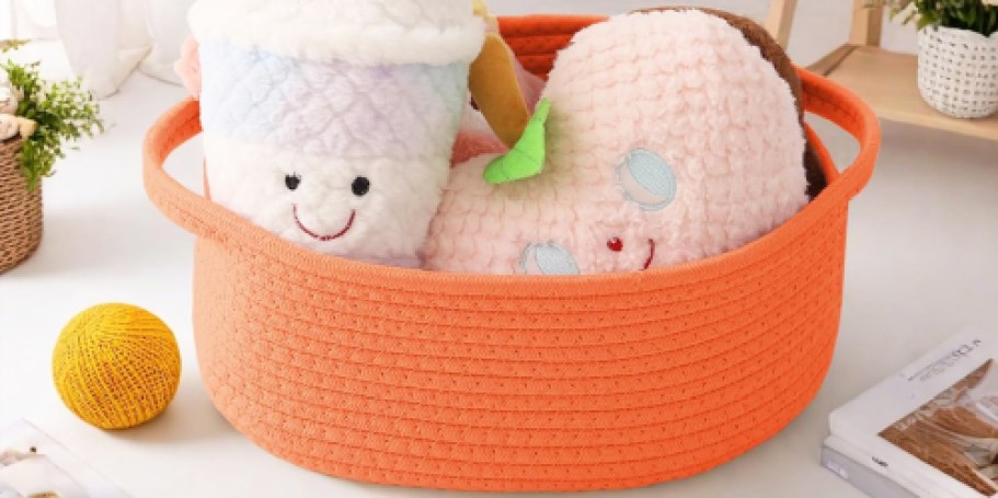 Rope Storage Basket 3-Pack Only $11.99 on Amazon (Reg. $27)