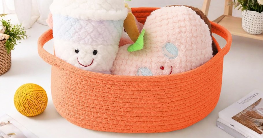 Rope Storage Basket 3-Pack Only $11.99 on Amazon (Reg. $27)