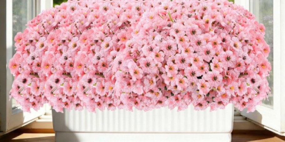 50% Off UV-Resistant Artificial Flowers on Amazon | Instant Curb Appeal