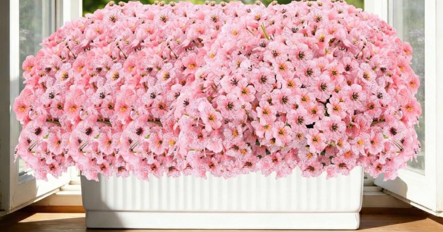 50% Off UV-Resistant Artificial Flowers on Amazon | Instant Curb Appeal