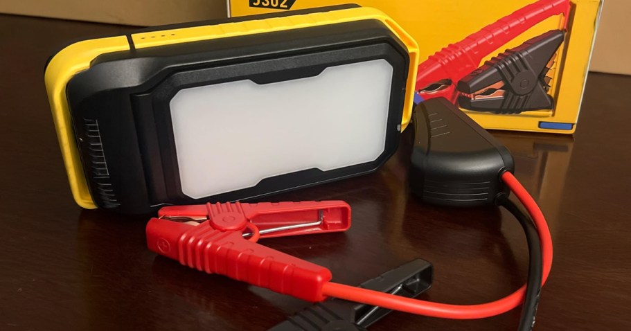 Portable Jump Starter w/ Light & Power Bank Only $29.99 Shipped on Amazon