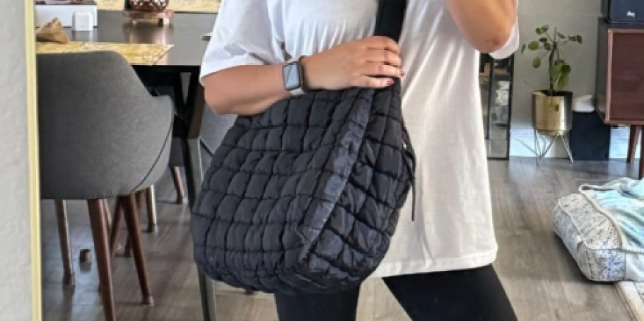 Save Yourself OVER $50 & Get This $20 Quilted Puffer Carryall on Amazon Instead