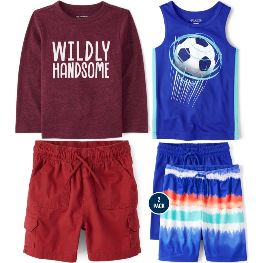 boys t shirts and shorts 