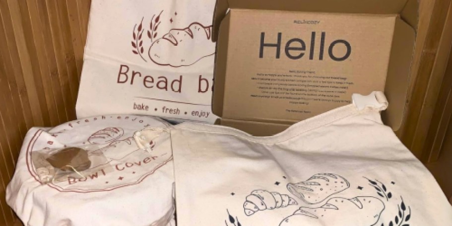 Beeswax Bread Bag Set Just $11.99 on Amazon (Reg. $40)