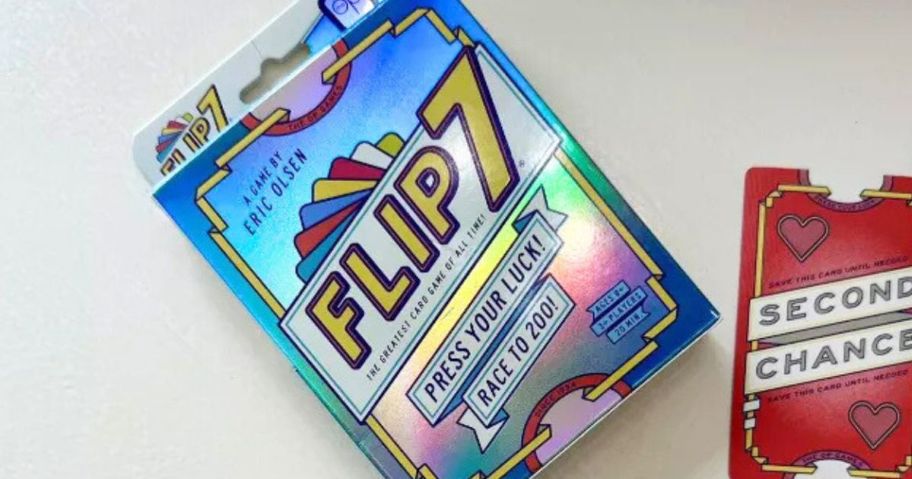FLIP 7 Card Game box on table