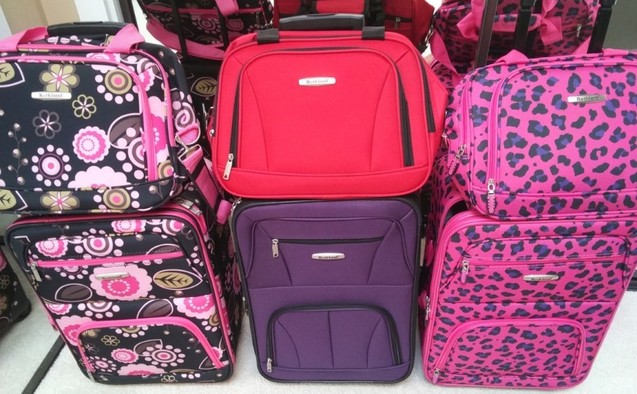 3 two piece luggage sets
