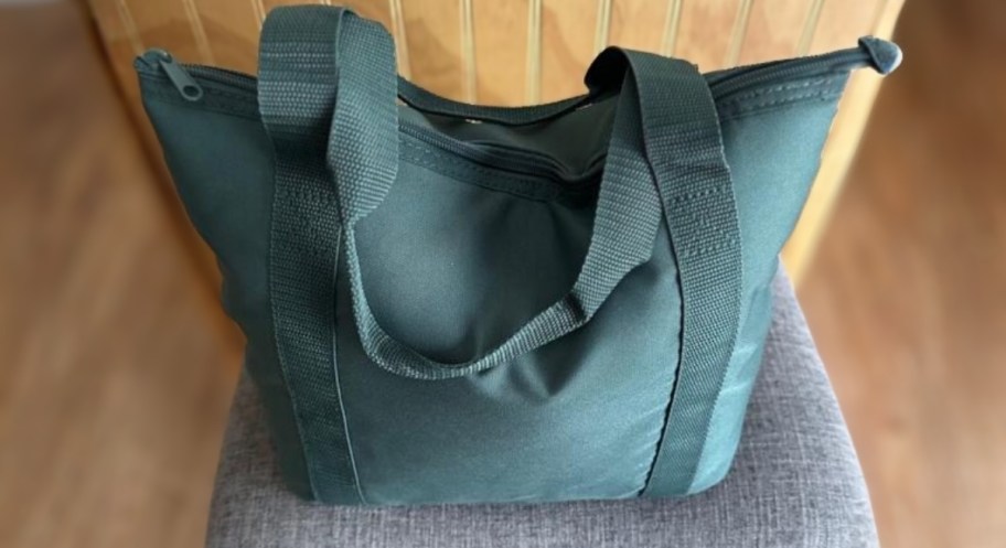 green 12 can cooler tote 