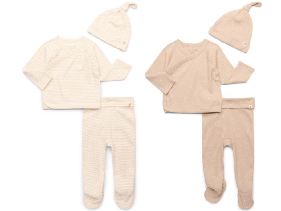 2 Organic Cotton Baby Girl Pajama Sets