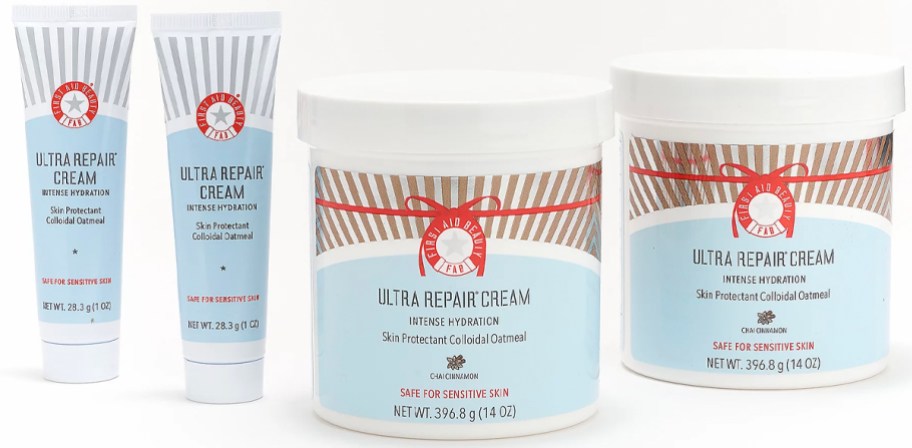 ultra repair cream jars and bottles