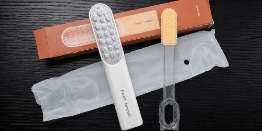 Double-Sided Foot File w/ Toe Brush Just $3.99 on Amazon