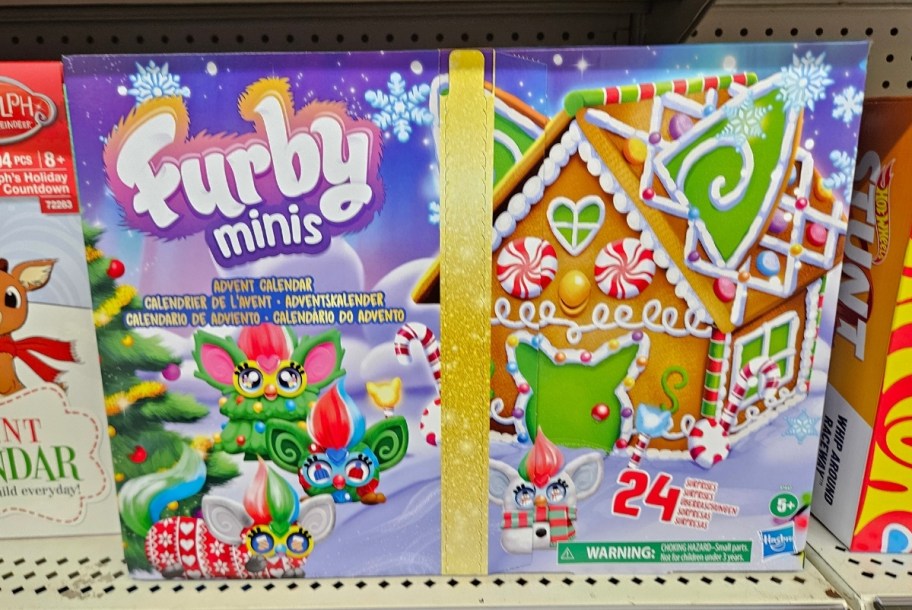 furby advent calendar on a store shelf