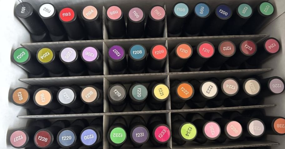 gel polish bottles in box