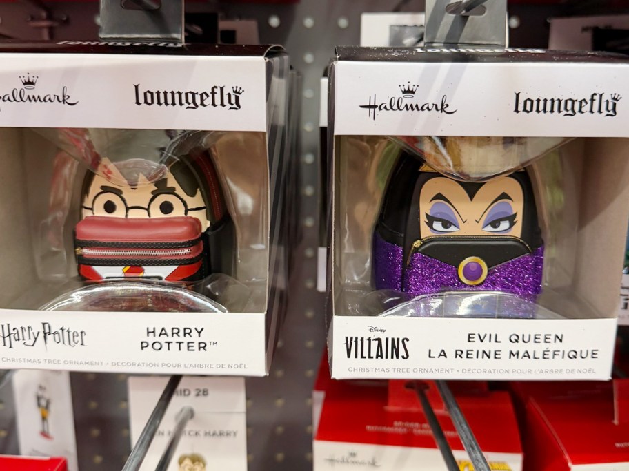 harry potter and queen loungfly ornamnets 