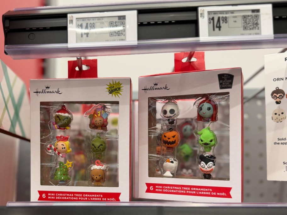 hallmark mini ornaments in box 