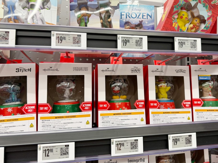 hallmark snowglobe ornaments 