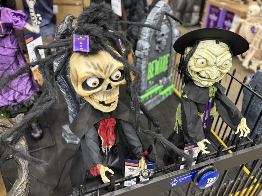 animatronic figures on display