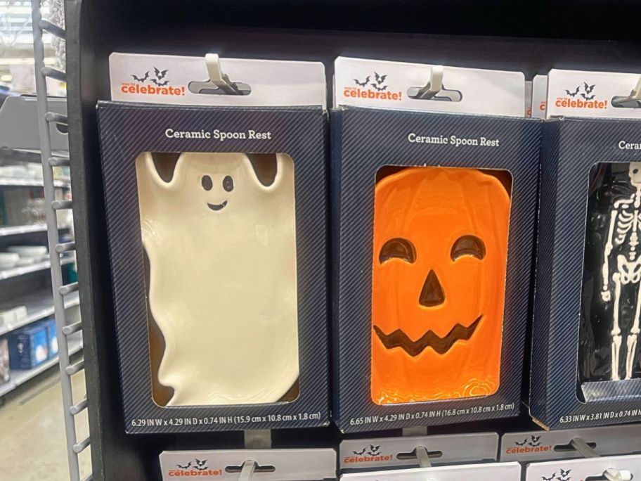 halloween spoon rests hanging in store