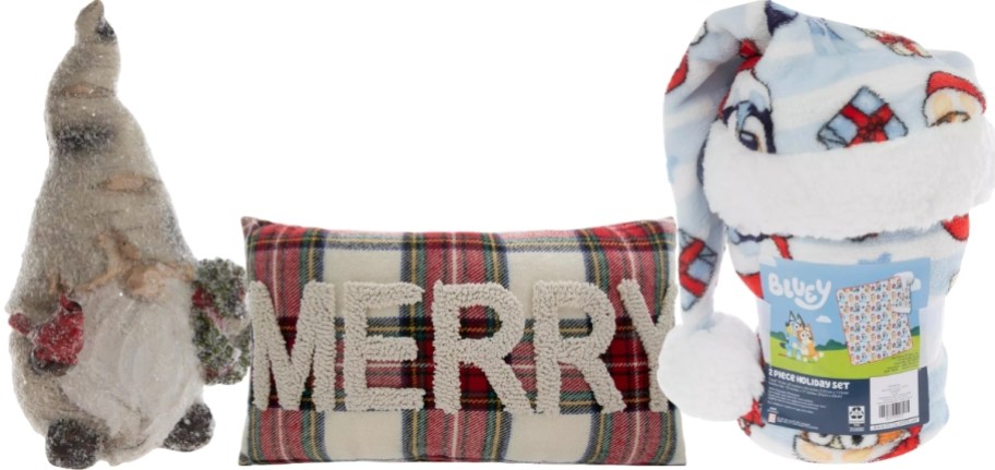 christmas decor, pillows and throws