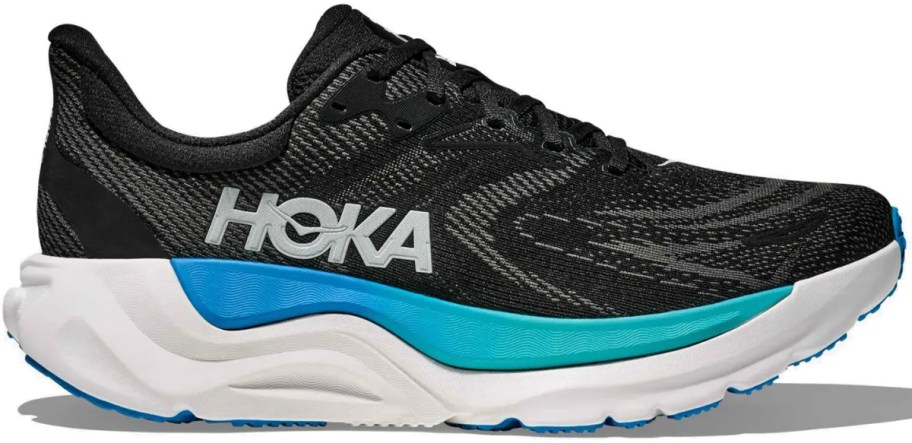 black and blue hoka shoe 