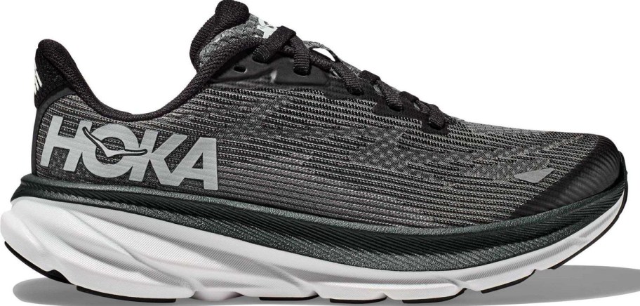 black and white hoka shoe 