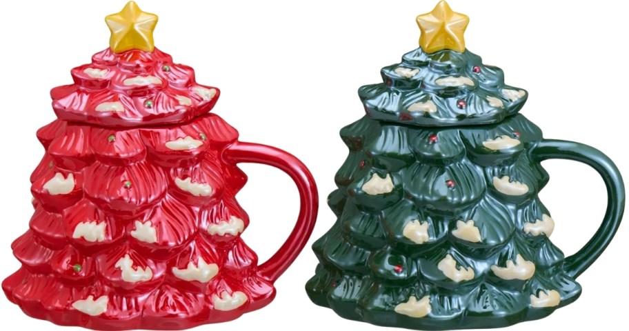 christmas tree mugs