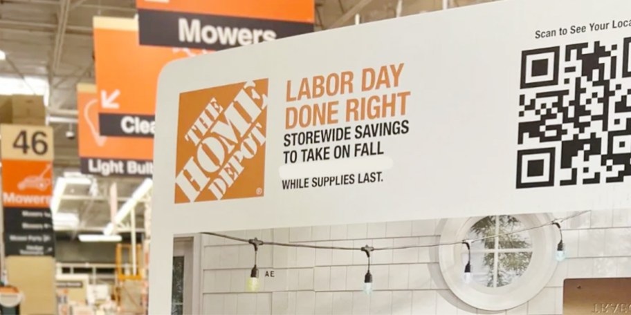 home depot labor day ad