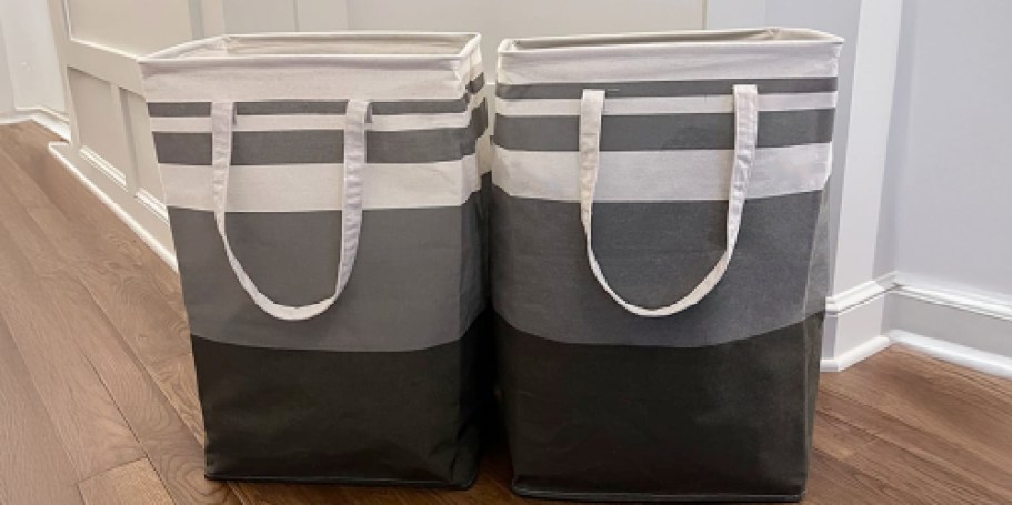 Collapsible Laundry Basket 2-Pack Just $10.49 Shipped for Prime Members (Over 12K Reviews!)