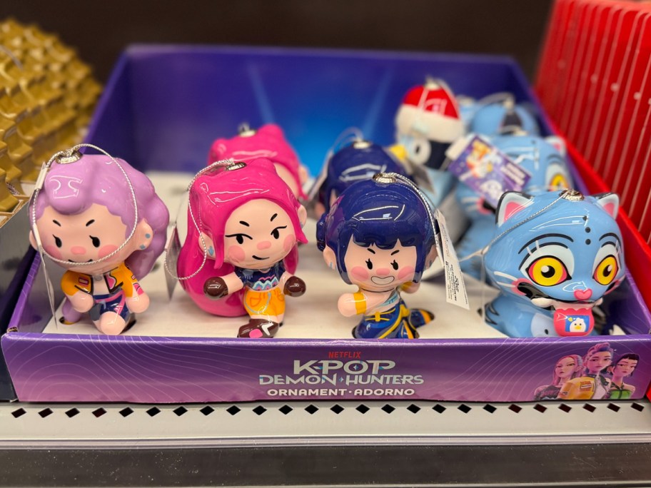 cartoon charcter figure ornaments in display 