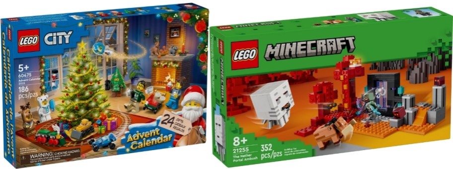 advent calendar and minecraft building set