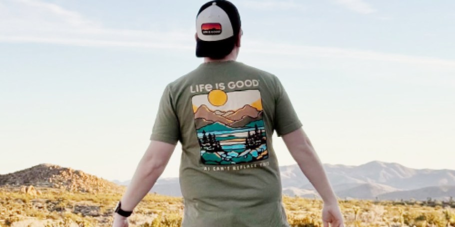 Up to 80% Off Life is Good Sale | $6 Tees, $4 Hats, & More!