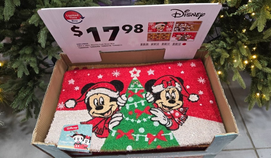 NEW Disney Christmas Doormats Spotted at Lowe’s