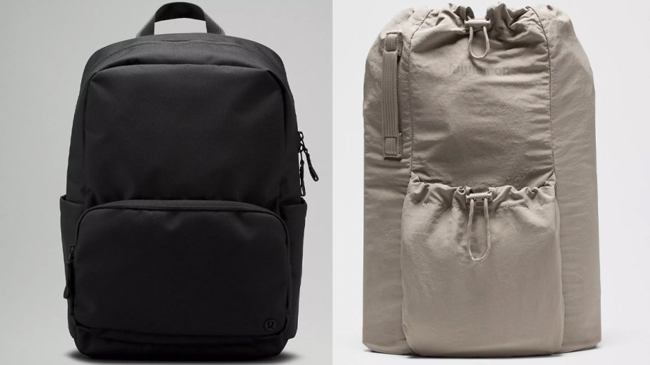 black and gray backpacks 