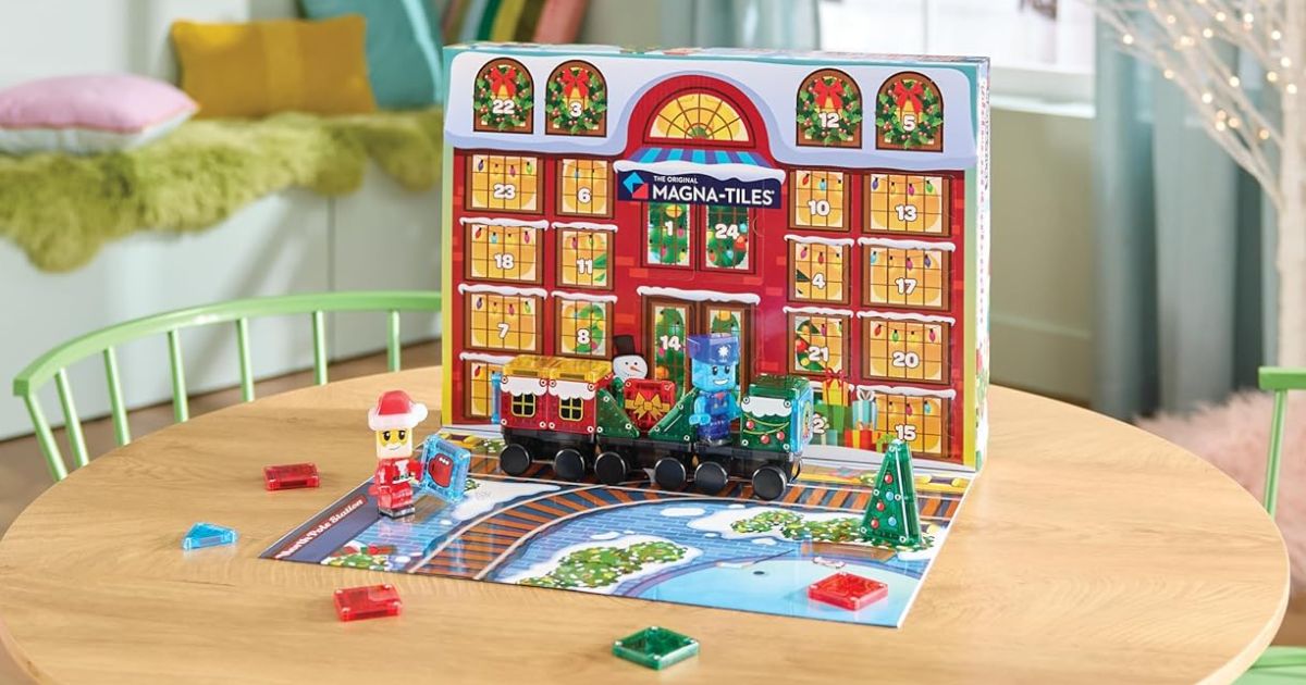 GO Magna Tiles Advent Calendar w/ 2 Figures Available on Amazon (May