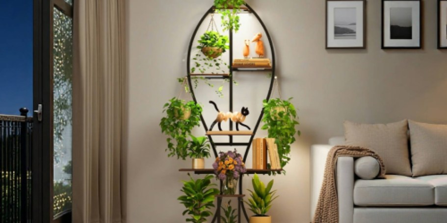 Plant Stand w/ Grow Lights Only $29.99 Shipped on Amazon