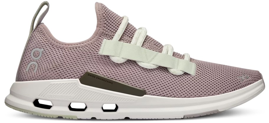 purple and white on running shoe 