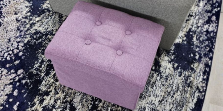 50% Off Foldable Storage Ottomans on Amazon (Stylish & Functional!)