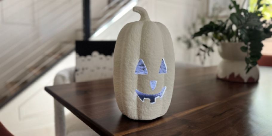NEW Paper-Mache Pumpkin & Ghost Halloween Decorations at Walmart (Will Sell Out)