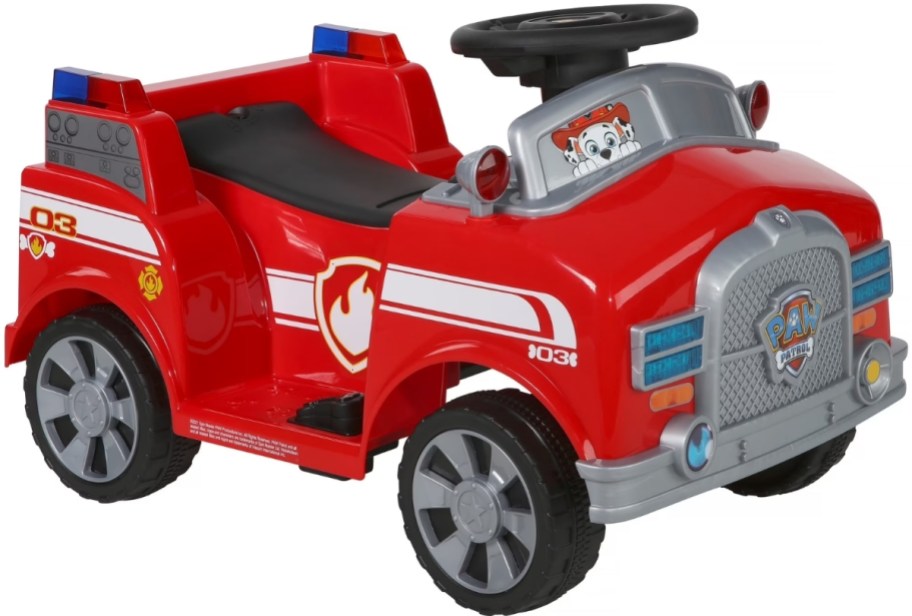 red paw patrol ride on