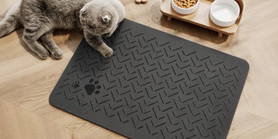 Absorbent Pet Feeding Mat Just $4.49 on Amazon (Reg. $10)