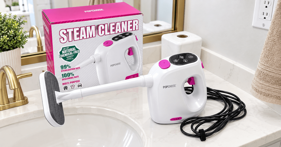 Portable Steam Cleaner Just $23.99 Shipped on Amazon (Reg. $60)
