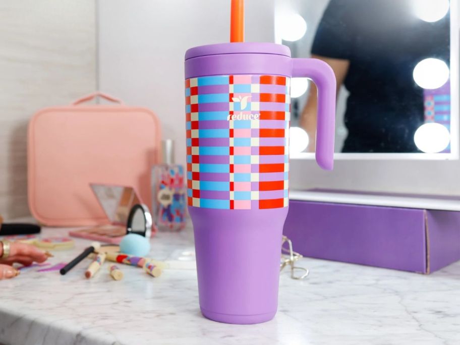 reduce tumbler on vanity